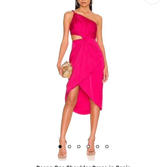 Amur Deena one shoulder Fushia Dress 👗 - Picture 4 of 6